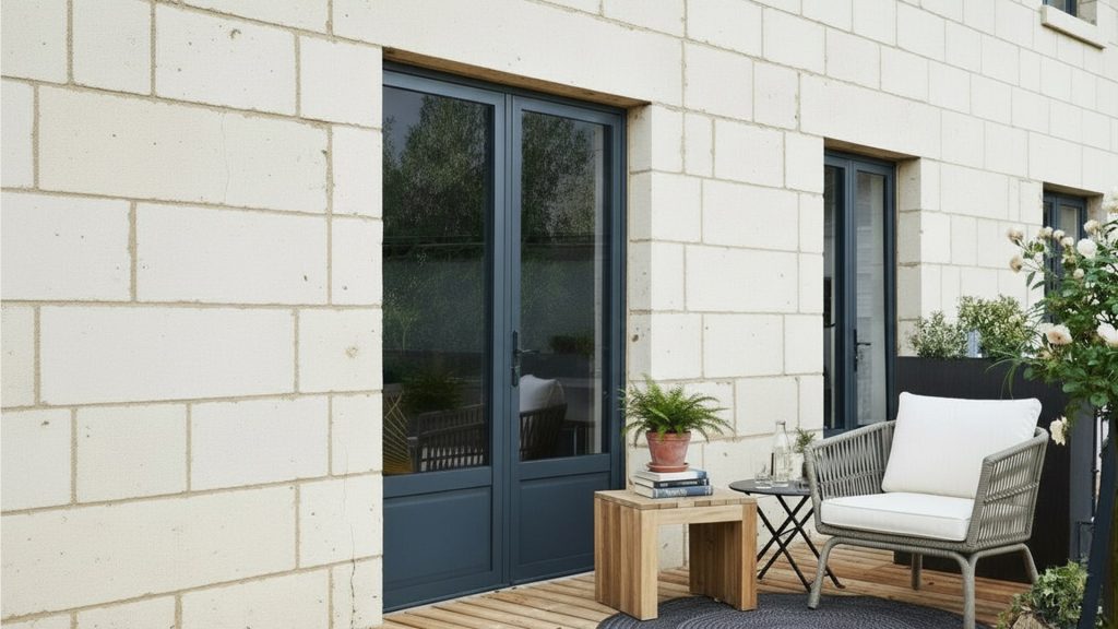 Porte-fenêtre + 4 fenêtres PVC